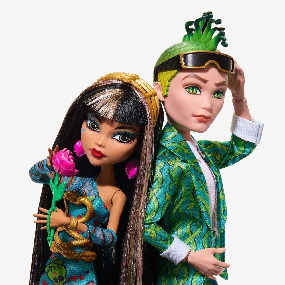 NEW 2023 Monster High Howliday Cleo and Deuce Love Edition 2-Pack Set HKY85 NIB
